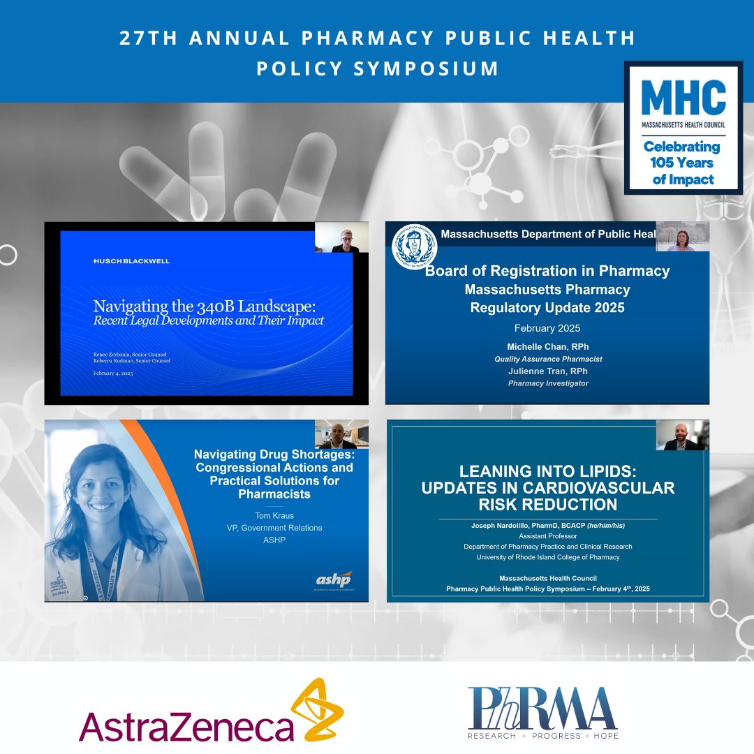 🌟 That’s a wrap! We had a fantastic turnout and an engaging program filled with insightful discussions on the evolving role of pharmacists in public health. Thank you to all who attended and a special shoutout to our generous sponsors, AstraZeneca and PhRMA!