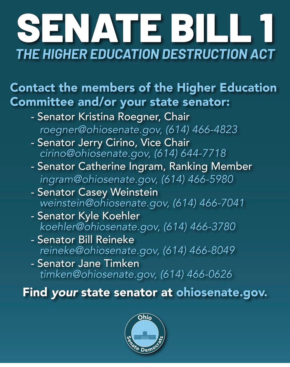 Call about Ohio S.B. 1
#Ohio #SB1