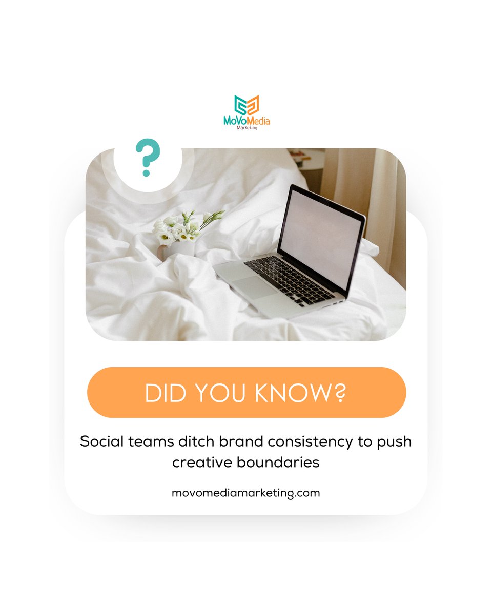 Did You Know?

Some social teams are tossing out brand consistency to push creative boundaries! 😱🔥

It’s all about standing out, taking risks, and grabbing attention. Are you ready to shake things up?

👉 movomediamarketing.com – Let’s break the rules, together.