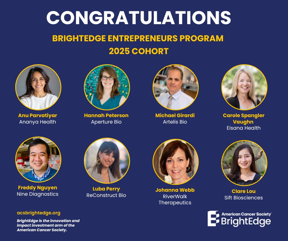 Freddy T. Nguyen, MD, PhD (@freddytn) on Twitter photo Big News <a href="/NineDiagnostics/">Nine Diagnostics</a>!
Excited to join <a href="/AmericanCancer/">American Cancer Society</a> BrightEdge Entrepreneurs Program to accelerate our #AI-enabled nanosensor technology to improve #cancer patient outcomes through mentorship, funding, & strategic connections
#Diagnostics #PrecisionMedicine #Innovation Big News <a href="/NineDiagnostics/">Nine Diagnostics</a>!
Excited to join <a href="/AmericanCancer/">American Cancer Society</a> BrightEdge Entrepreneurs Program to accelerate our #AI-enabled nanosensor technology to improve #cancer patient outcomes through mentorship, funding, & strategic connections
#Diagnostics #PrecisionMedicine #Innovation