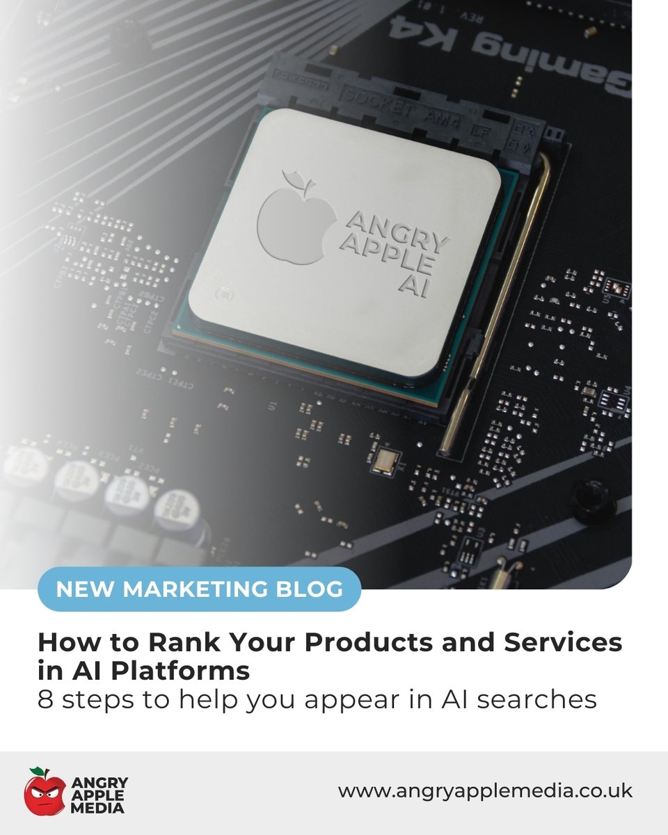 AngryAppleMedia's tweet image. Boost your product rankings on AI platforms with SEO, structured data, and AI-driven optimisation for better visibility and sales.

Find out how in our latest blog: angryapplemedia.com/digital-market…

#websitedesign #websitedesigntips #aimarketing #aimarketingtools #AImarketingagency