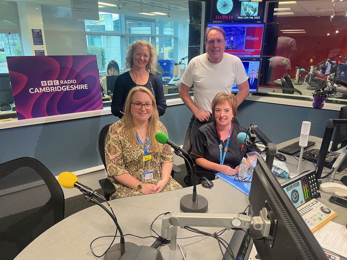 CPFT (@cpft_nhs) on Twitter photo Erin and Deborah from our brilliant Cardiac and Respiratory Service were on BBC Radio Cambridgeshire today talking about their work and their care and support for patients.
Thank you to presenter <a href="/chrismannbbc/">Chris Mann</a> and producer Sue Dougan.
1/2 Erin and Deborah from our brilliant Cardiac and Respiratory Service were on BBC Radio Cambridgeshire today talking about their work and their care and support for patients.
Thank you to presenter <a href="/chrismannbbc/">Chris Mann</a> and producer Sue Dougan.
1/2
