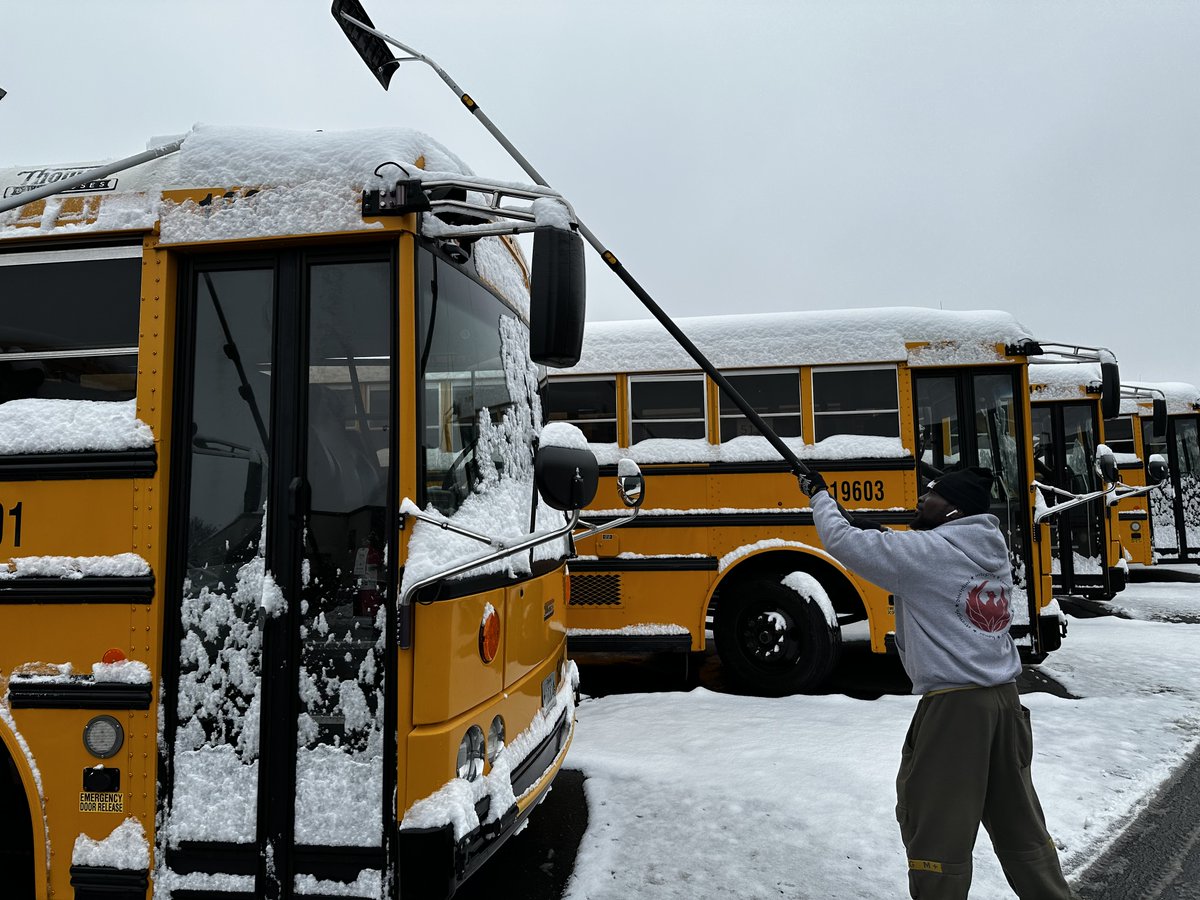 MCPS's tweet photo. A huge thank you to our MCPS operations crews working overnight and into the morning to clear snow from buses, depots, parking lots and sidewalks! 

We also appreciate our county partners preparing roads to keep our community safe. 

We appreciate all that you do❄️👏 https://t.co/N0HsFeT4tL