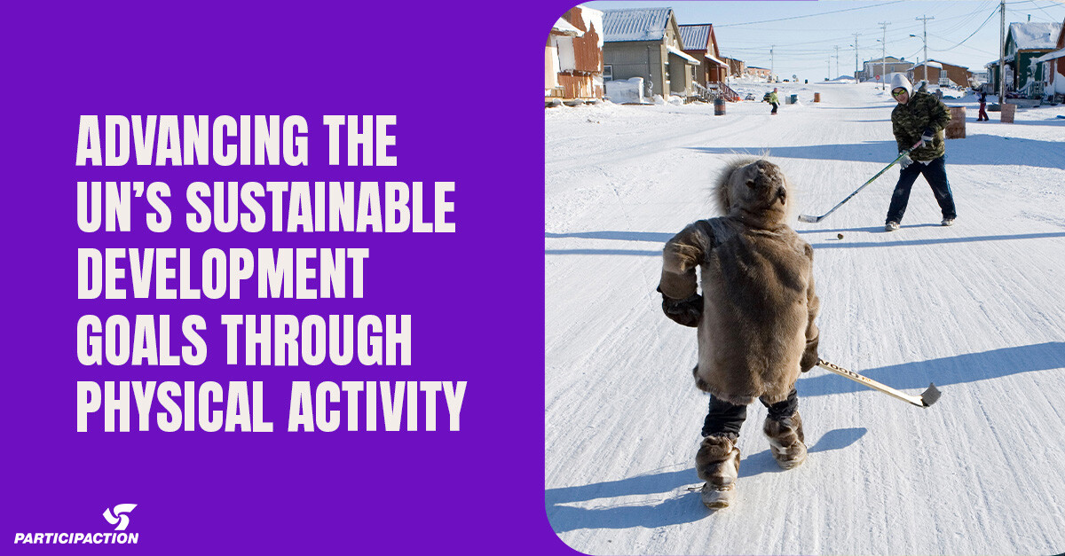 participaction (@participaction) on Twitter photo Did you know that physical activity can help Canada advance many of the UN's Sustainable Development Goals like good health, sustainable cities and climate action?
Our new report, developed in collaboration with members of our Research Advisory Group and the <a href="/cflri_icrcp/">Canadian Fitness and Lifestyle Research Institute</a>, Did you know that physical activity can help Canada advance many of the UN's Sustainable Development Goals like good health, sustainable cities and climate action?
Our new report, developed in collaboration with members of our Research Advisory Group and the <a href="/cflri_icrcp/">Canadian Fitness and Lifestyle Research Institute</a>,