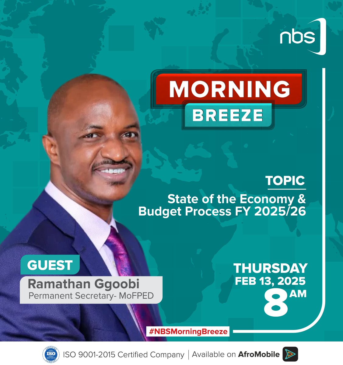 After tonight's discussion on USAID cuts and its implications on the global economy on <a href="/ubctvuganda/">UBC UGANDA</a>, #UBCBehindTheHeadlines at 10:00pm, PSST <a href="/rggoobi/">Ramathan Ggoobi</a> will again tomorrow morning be hosted by <a href="/nbstv/">NBS Television</a> #NBSMorningBreeze at 8:00am to share insights on the state of the economy and the