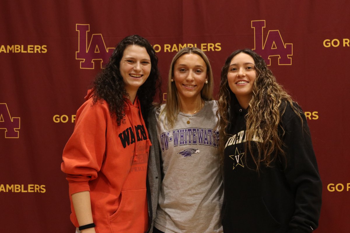 Congrats to Grace, Aubrey, and Ann on Signing Day! #HardWorkPaysOff