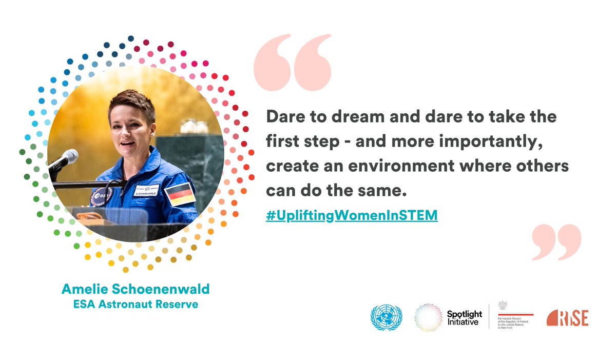 Spotlight Initiative (@globalspotlight) on Twitter photo Sharing powerful words from inspiring voices at the #UpliftingWomenInSTEM event.
<a href="/ESAastro_amelie/">Dr. Amelie Schoenenwald</a> Sharing powerful words from inspiring voices at the #UpliftingWomenInSTEM event.
<a href="/ESAastro_amelie/">Dr. Amelie Schoenenwald</a>