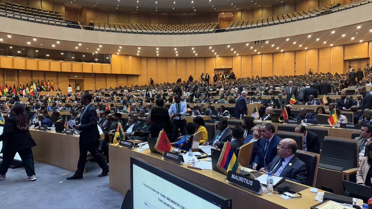 Amb. Bankole Adeoye (@bankole_adeoye) on Twitter photo Honoured to join the African Ministers of Foreign Affairs at the #AU Executive Council 46th Ordinary Session. I am immensely grateful to the AU Member States for my re-election as AU Commissioner for <a href="/AUC_PAPS/">African Union Political Affairs Peace and Security</a>. We will continue to promote Agenda 2063 and #Silencingtheguns jointly Honoured to join the African Ministers of Foreign Affairs at the #AU Executive Council 46th Ordinary Session. I am immensely grateful to the AU Member States for my re-election as AU Commissioner for <a href="/AUC_PAPS/">African Union Political Affairs Peace and Security</a>. We will continue to promote Agenda 2063 and #Silencingtheguns jointly