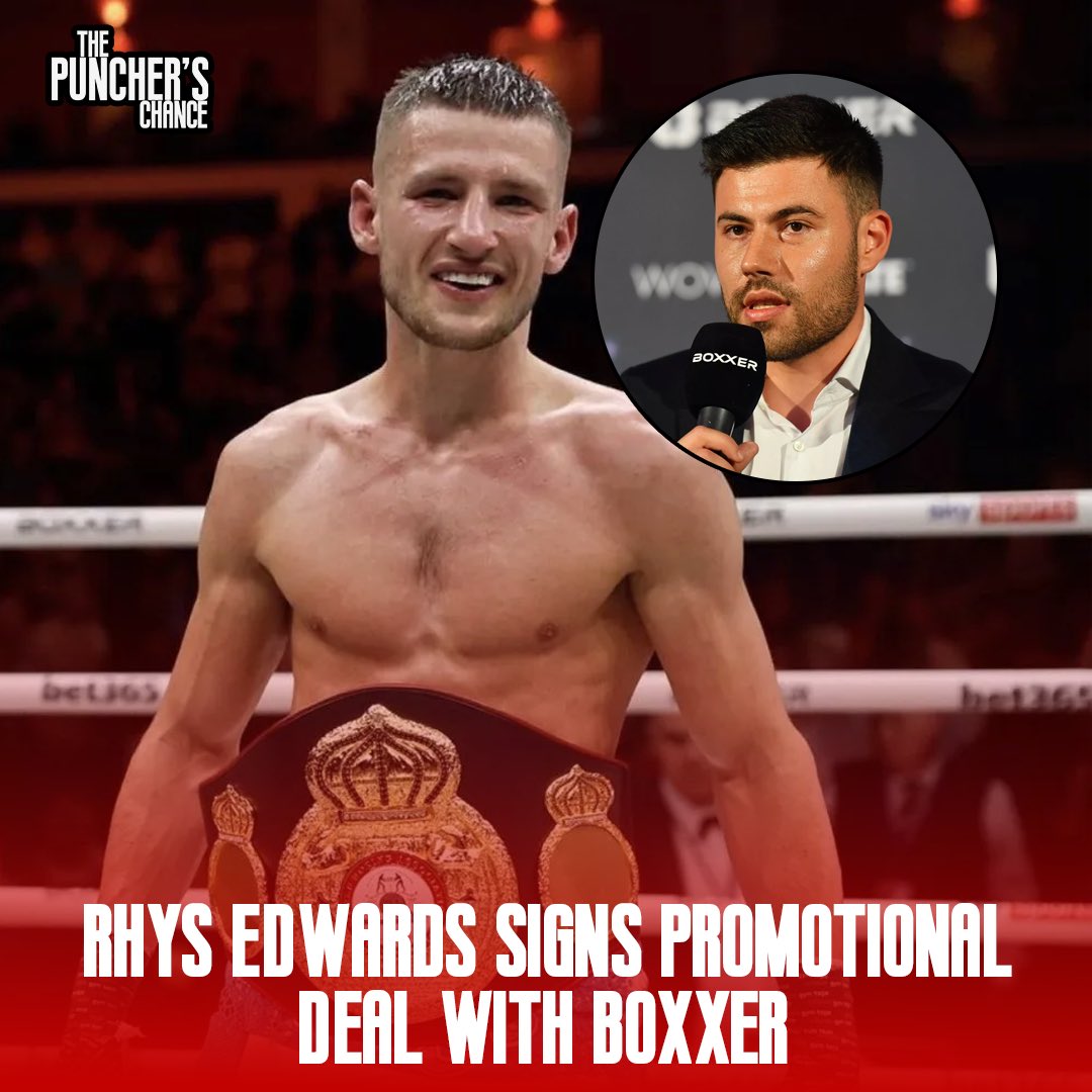 The Puncher's Chance (@thepuncherspod) on Twitter photo NEW DEAL FOR RHYS EDWARDSπ
βοΈWelsh featherweight <a href="/Rhysedwards2000/">Rhys Edwards</a> has signed a promotional deal with Boxxer
#BoxingNews | #Boxxer NEW DEAL FOR RHYS EDWARDSπ
βοΈWelsh featherweight <a href="/Rhysedwards2000/">Rhys Edwards</a> has signed a promotional deal with Boxxer
#BoxingNews | #Boxxer