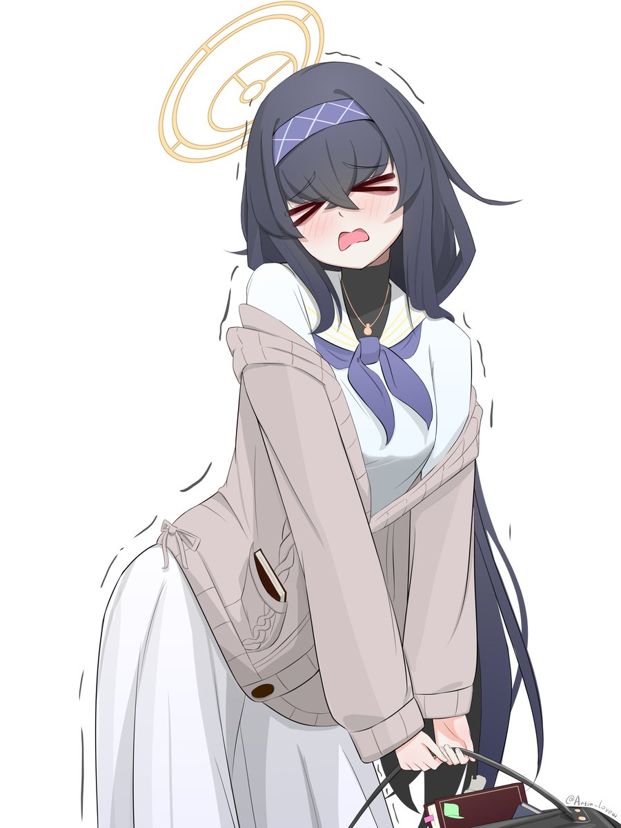 😣💦💼
（我是真的喜欢😘）
#ブルアカ #古关忧 #kozeki_ui #古関ウイ