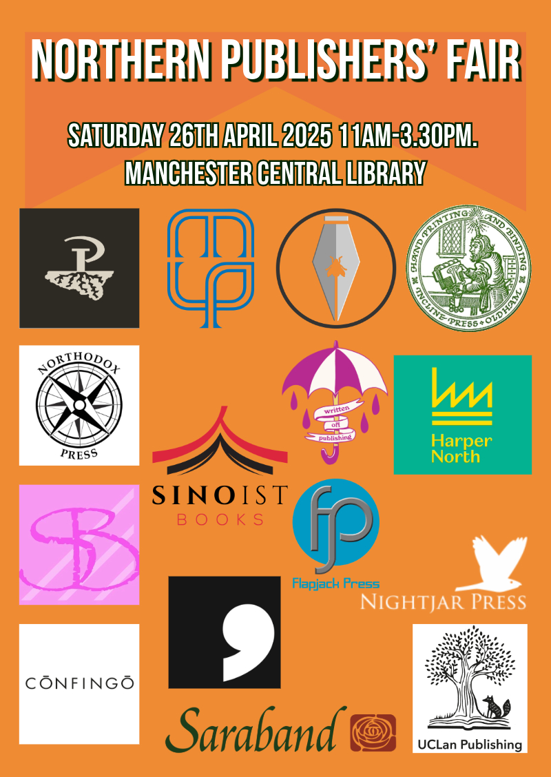 We've added even more publishers to the fantastic line up for the Northern Publishers' Fair this Spring! Taking place in the welcoming Manchester Central Library's performance space, come have a natter with fifteen publishers!

Sat 26 April
fly-on-the-wall-press.eventcube.io/events/71509/2…
