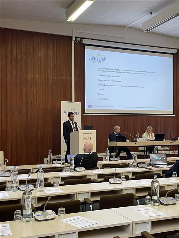 EuHybnet's tweet photo. This afternoon Mr. Maxime Lebrun, Ms. Souzanna Sofou and Ms. Afroditi Gagara Kozonaki, touched on relevant issues such as: cyber and future technologies, the future trends of hybrid threat and the needs and gaps analysis related to hybrid threat scenario. https://t.co/0j6r96vUSO
