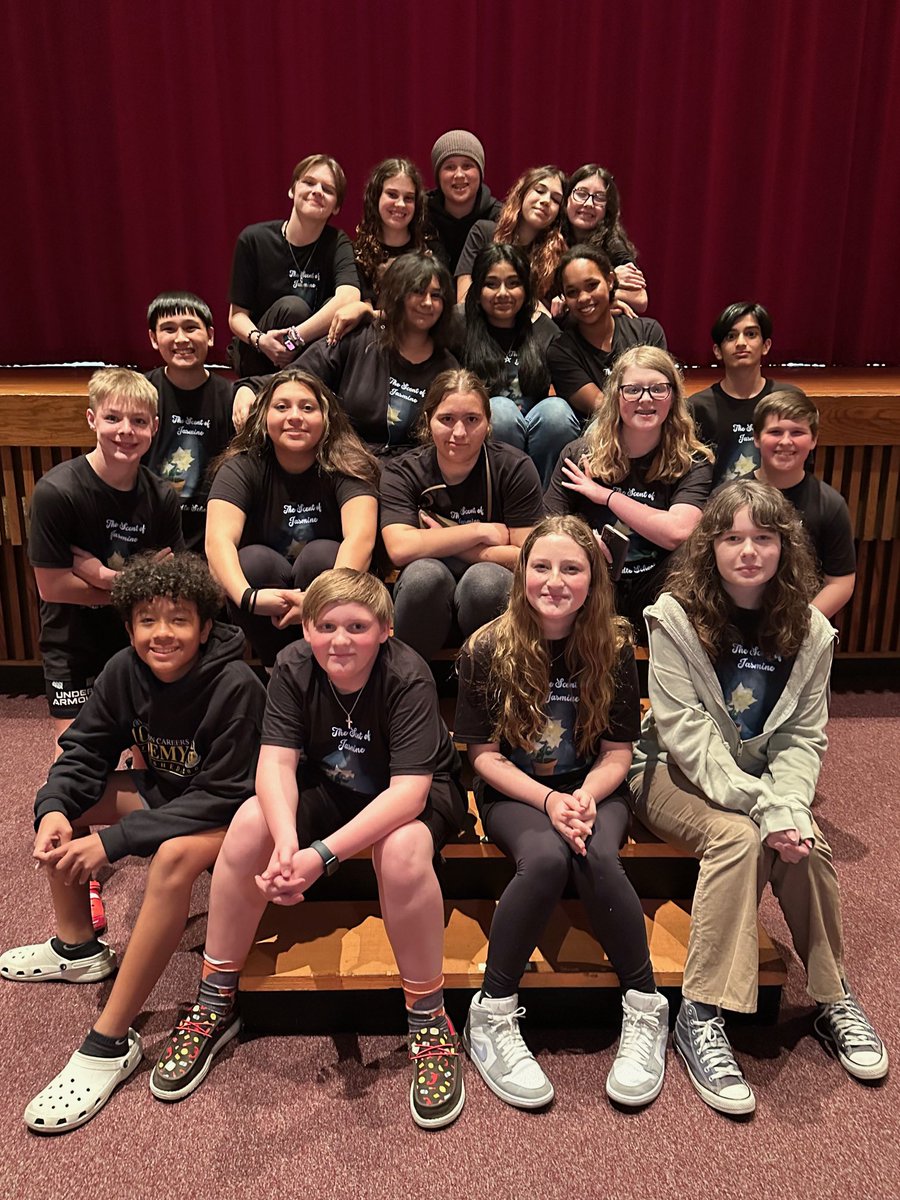🎭 HGMS Theatre Shines! 
Our cast and crew gave an incredible performance of The Scent of Jasmine! They earned Best Technical Show and earned an EXCELLENT rating!
🏆 Awards:
🌟 Kaleigh M. - All-Star Cast
👏 Jaymes N. - Honorable Mention
🎬 Patrick A. - Best Crew
Congratulations!