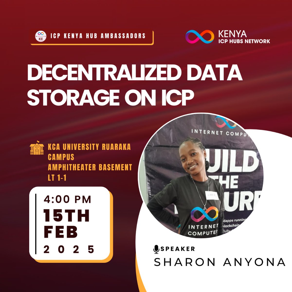 icpinnovate_kca's tweet photo. 🚀 @icpinnovate_kca  KCA Presents:
🔹 Secure | Scalable | Tamper-Proof 🔹

Say goodbye to centralized control and hello to a trustless, censorship-resistant way of storing data. @icphub_KE

🌍 The future of storage is decentralized. Are you re
On 15th Feb, KCA University 
4:00pm https://t.co/GFdVczEerv