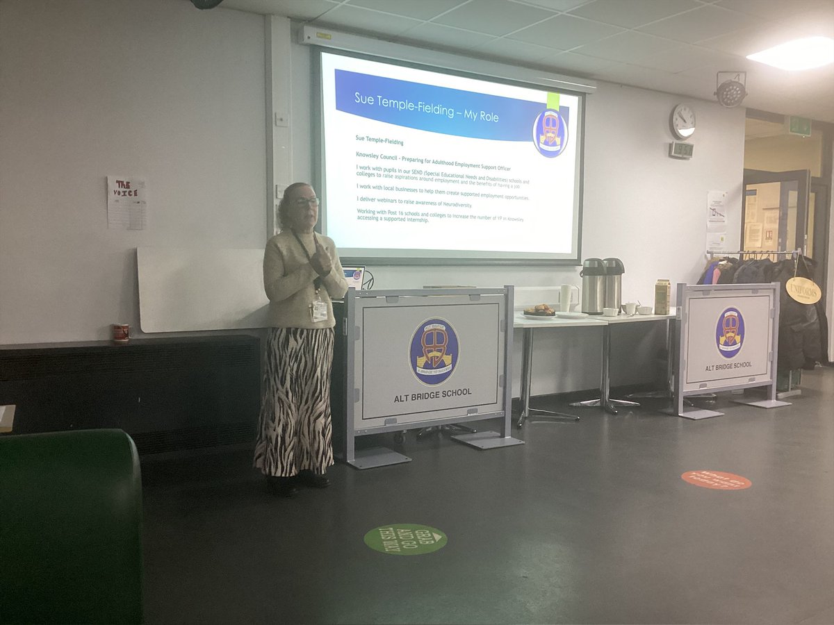 altbridgepost16's tweet image. This morning we held a coffee morning for year 12 parents/carers to talk about our work experience opportunities and employment pathways. Thankyou to our guest speakers from Knowsley Council and the DWP  #employmentpathways
