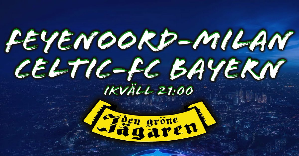 Ikväll sänder vi CL! Välkommen!