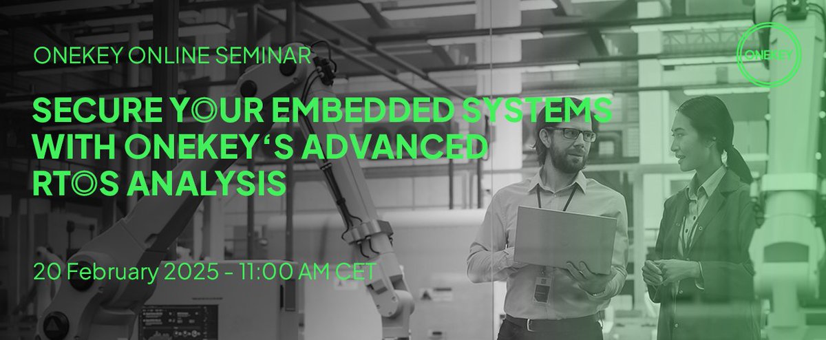 onekey_sec's tweet image. Join our free online seminar on Feb 20, 11 AM CET and see how ONEKEY’s new RTOS analysis helps you detect vulnerabilities, automate compliance, and secure embedded systems.

🔗 Register now! 👉 app.livestorm.co/onekey/secure-…

#RTOS #Cybersecurity #FirmwareSecurity #ONEKEY