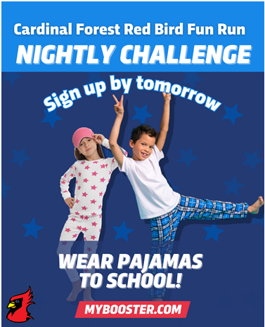 Woo hoo 🎉🎉🎉our Red Bird Fun Run has started! We’re raising funds for PTA events and school equipment and we need YOUR help 🙏— it just takes a minute to sign up!
✅ Sign up at MyBooster.com
✅Share your page to friends &amp; family with  just a click.
🙌 It’s that easy!