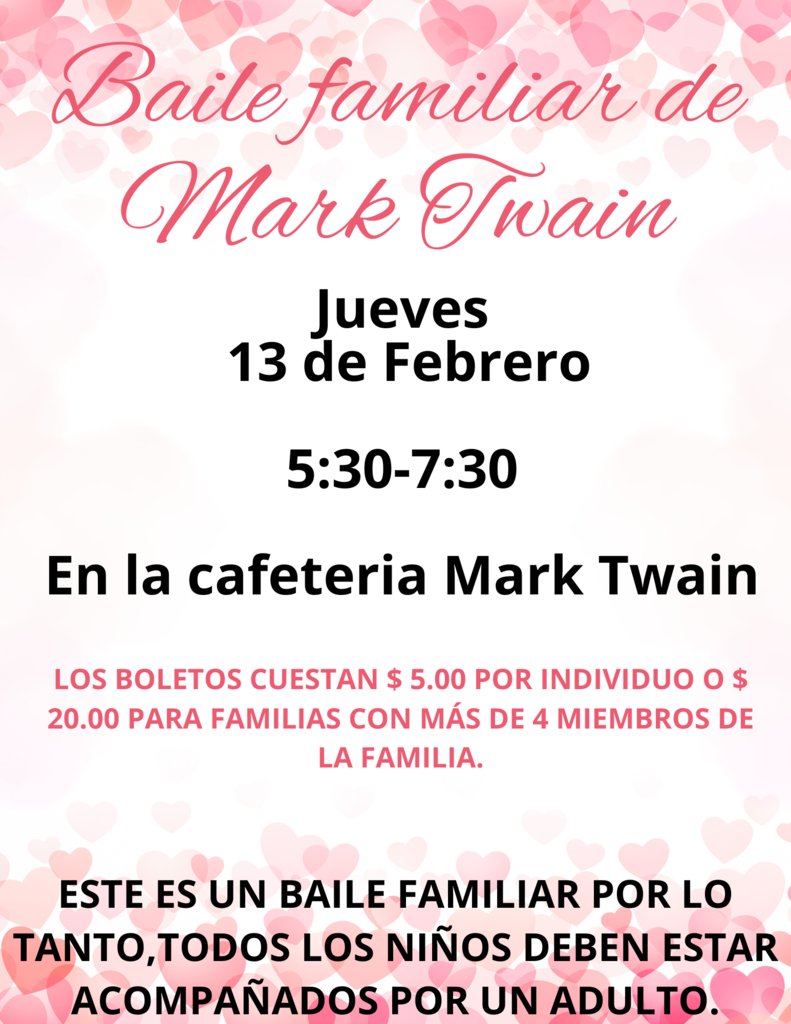 Love is in the air at Mark Twain Elementary.   We are looking forward to our Valentines Dance on Thursday!  We hope you'll join us Twain Tigers! #AlvinISD #MTETigers #AllInAlvin