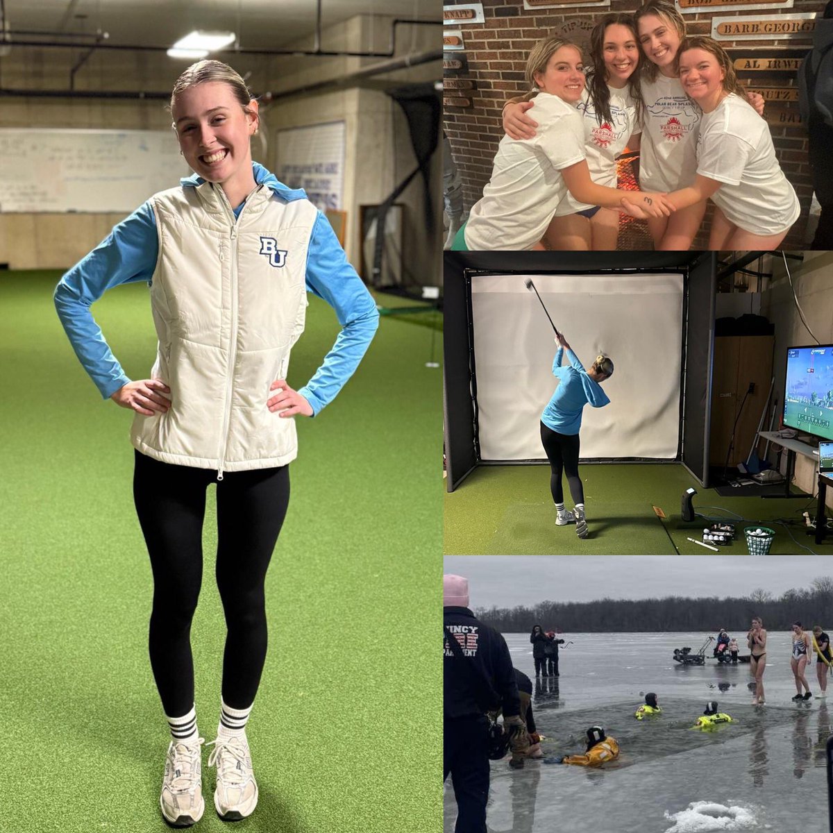 2025 so far … Gym, Workouts, school work and practise ⛳️ Along with a Polar Bear ice Jump 🥶🇺🇸. First Tournament of this semester in a few weeks down in Florida 💙 Let’s Go Pilots #Anchorup ⚓️💙<a href="/BUPilotsWGolf/">Bethel Pilots Women's Golf</a>