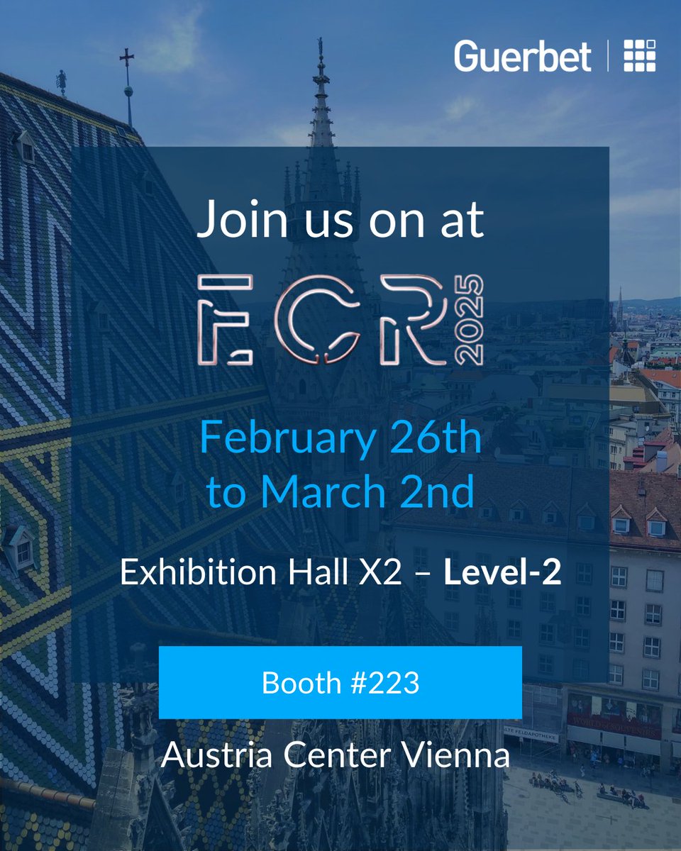 📢It’s time to launch it: WE ARE AT ECR 2025!🚀

✨We are thrilled to announce our participation in the upcoming ECR congress! 
This is a great opportunity for us to showcase our latest innovations and solutions and connect with pharmaceutical industry leaders. 
💡Join us as we