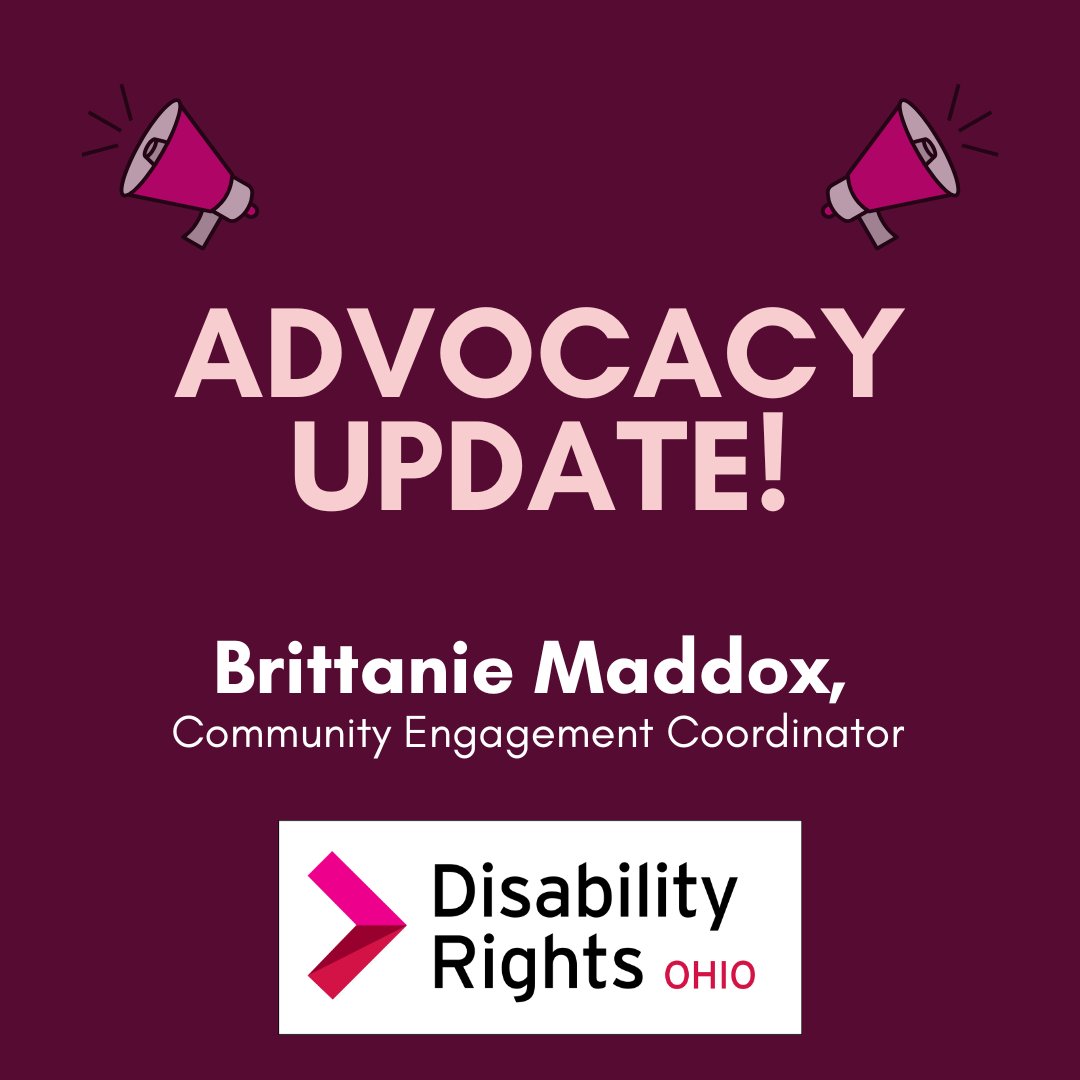 The full budget breakdown, testimony schedules, events, opportunities and MORE await you in this week's #AdvocacyUpdate! 

Read the full update here: 
disabilityrightsohio.salsalabs.org/adup21225

Sign up for updates straight to your inbox here: bit.ly/adupbm