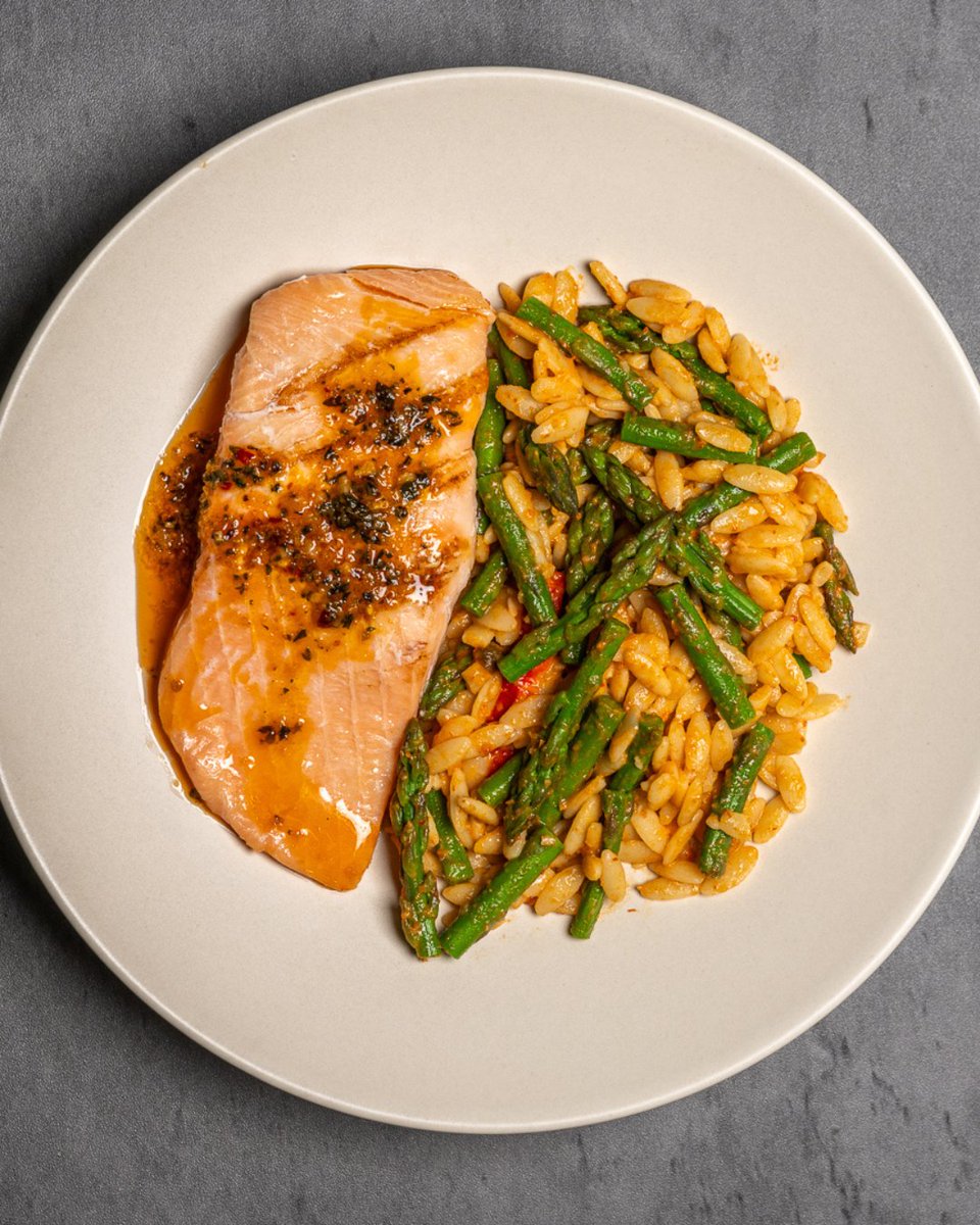 Our Tomato Herb Butter Salmon meal is a great pescatarian option for those who love salmon! Salmon is a great source of protein, healthy fats and many essential nutrients B vitamins.