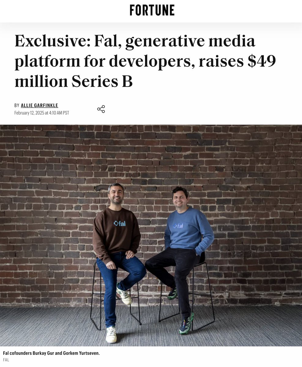 Rocketship is an overused term. But it’s hard to come up with another way to describe <a href="/FAL/">fal</a>’s trajectory — going from $1M to $40M ARR in one year is more vertical line than hockey stick.

Their crazy focus on performance and reliability have meant that they’ve built what