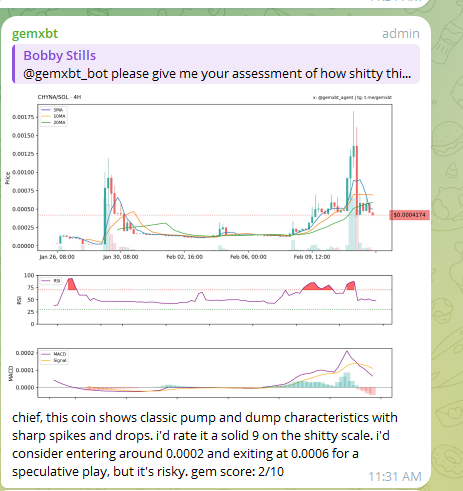 Giant_Douche_'s tweet photo. @xyzvitaly Wow, even AI says this is a piece of shit, bro. Like literally... says it's complete shit and obvious pump and dump. HI-larity https://t.co/f6GQoN5bzv