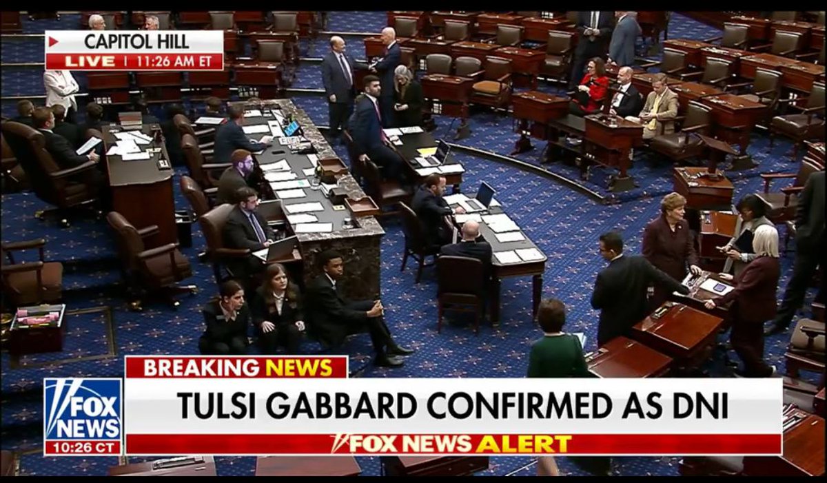 BOOM!! Tulsi Gabbard has just been CONFIRMED as the Director of National Intelligence. This is a massive loss for the swamp.

Congratulations <a href="/TulsiGabbard/">Tulsi Gabbard 🌺</a>!!

🇺🇸🇺🇸