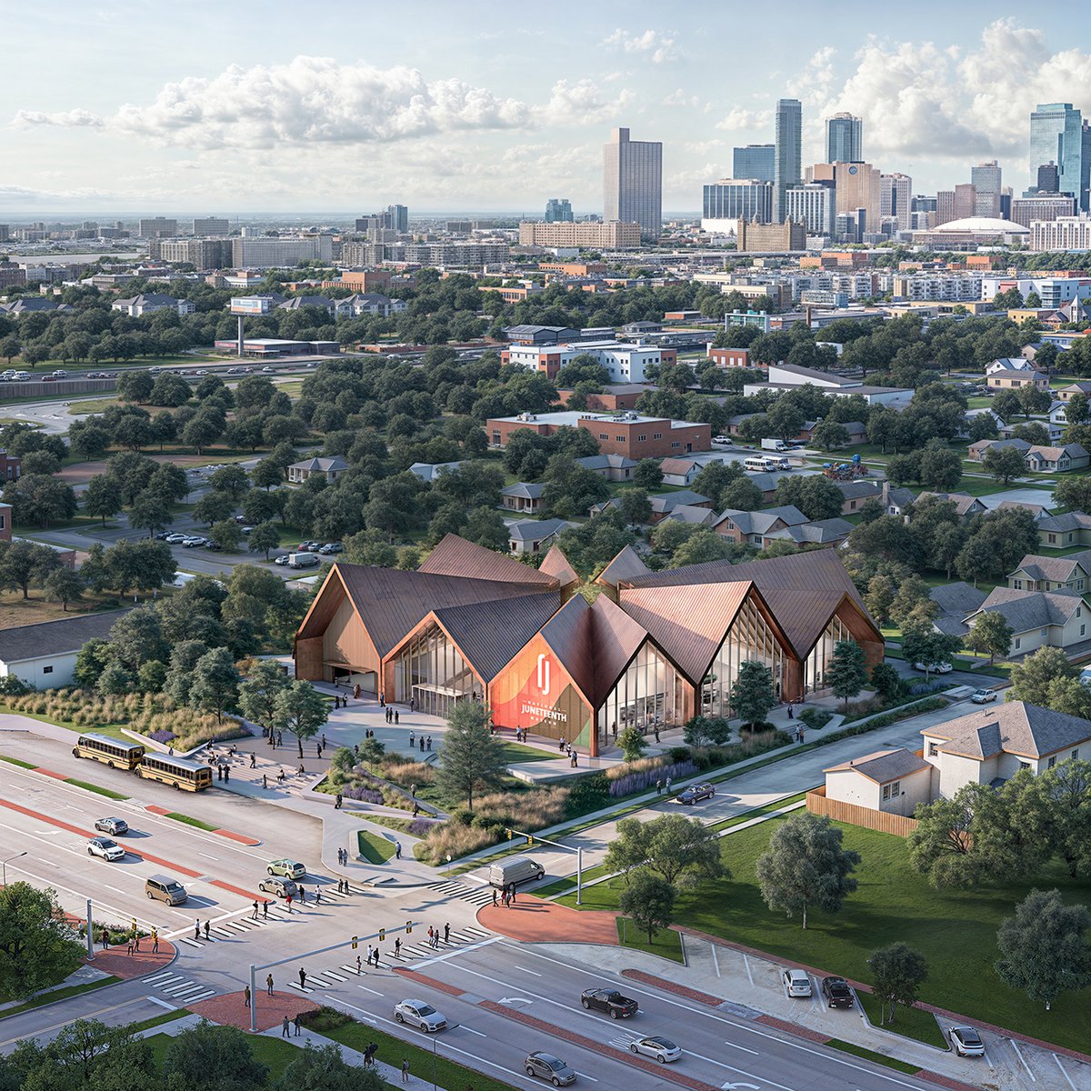 The National Juneteenth Museum is one step closer to reality: the Fort Worth City Council approved the land for the museum’s development! 🎉

📸 BIG - Bjarke Ingels Group, Plomp

<a href="/juneteenthmsm/">National Juneteenth Museum</a> @kaienterprises <a href="/therealopallee/">therealopallee</a> #NationalJuneteenthMuseum #BlackHistoryMonth #Texas