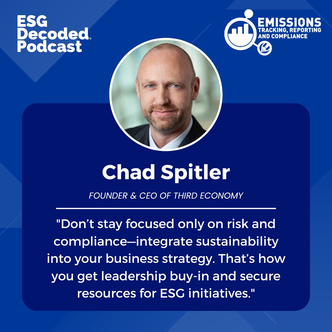 📢 Sustainability data is no longer optional—it’s a competitive advantage!

In case you missed our last episode, Chad Spitler breaks down the shift from voluntary #ESGReporting to mandatory disclosures and what it means for businesses.

🎧 Listen here: climeco.com/podcast-series/
