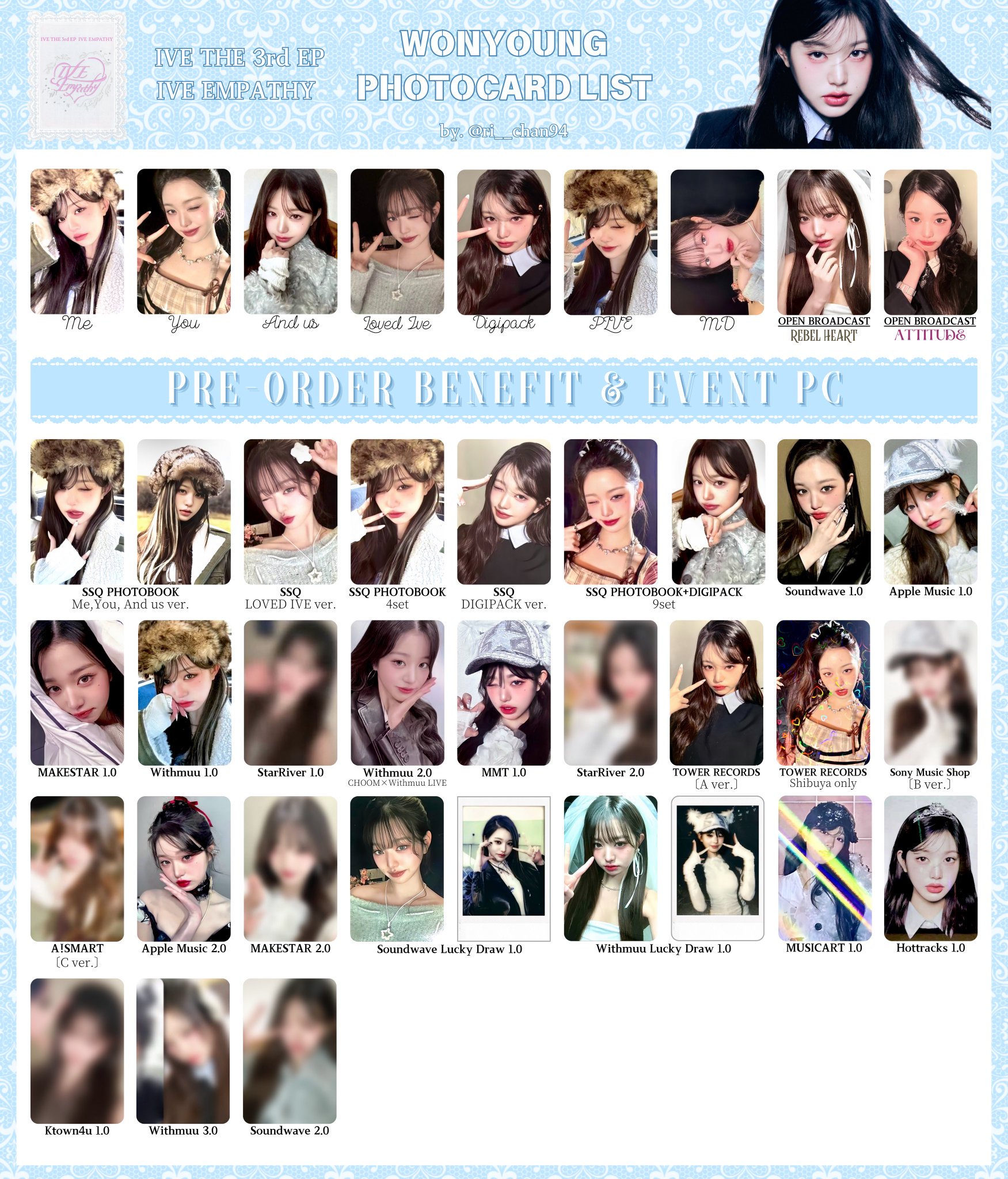 IVE EMPATHY Apple Music未公開トレカ サインなし IVE EMPATHY Apple