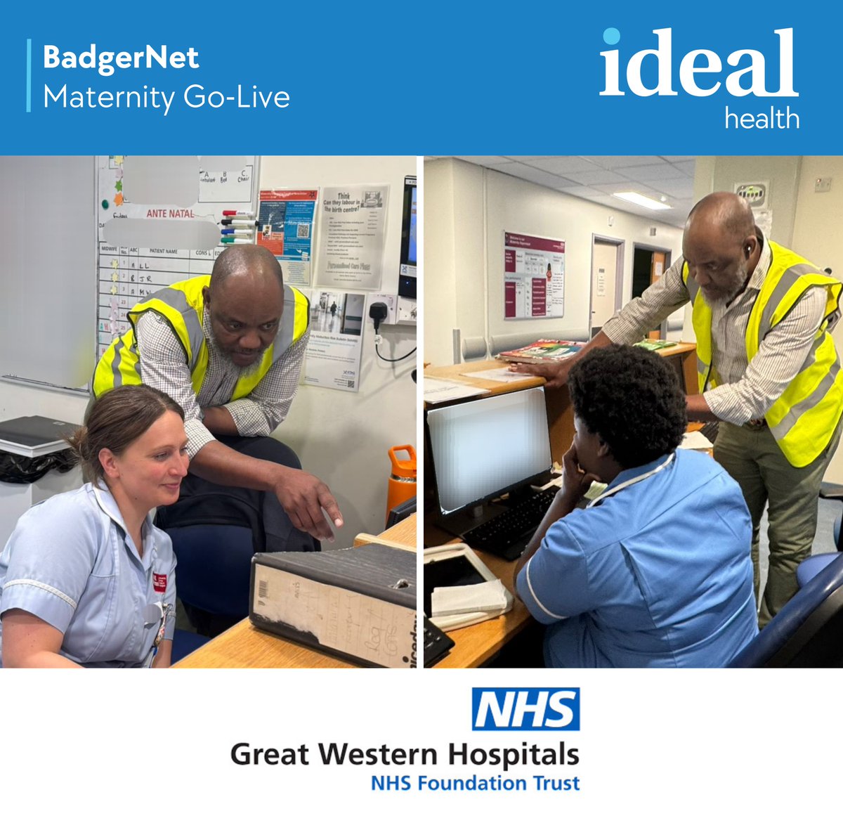Proud to Support Great Western Hospitals NHS Foundation Trust!

The #BadgerNet Maternity go-live was a resounding success, advancing the Trust’s digital transformation goals. Our floorwalking team provided expert at-the-elbow support in a high-pressure environment, ensuring a