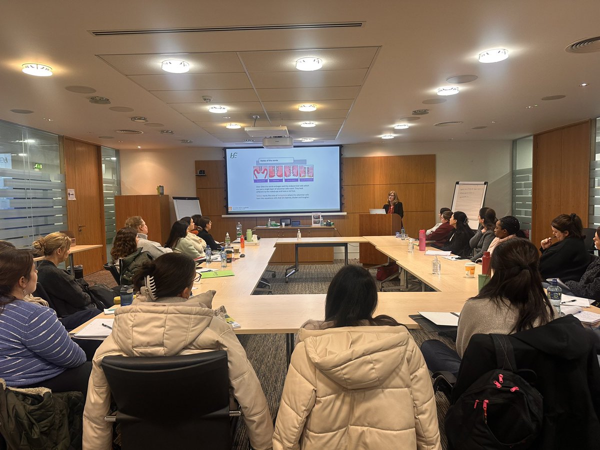 STU delivered another Cervical screening education programme workshop for Novice sample takers to 21 enthusiastic Nurses and Midwives in Kings Inn today. Always great to meet our colleagues in the Dublin office.#educationiskey #choosescreening <a href="/NSShse/">National Screening Service</a>