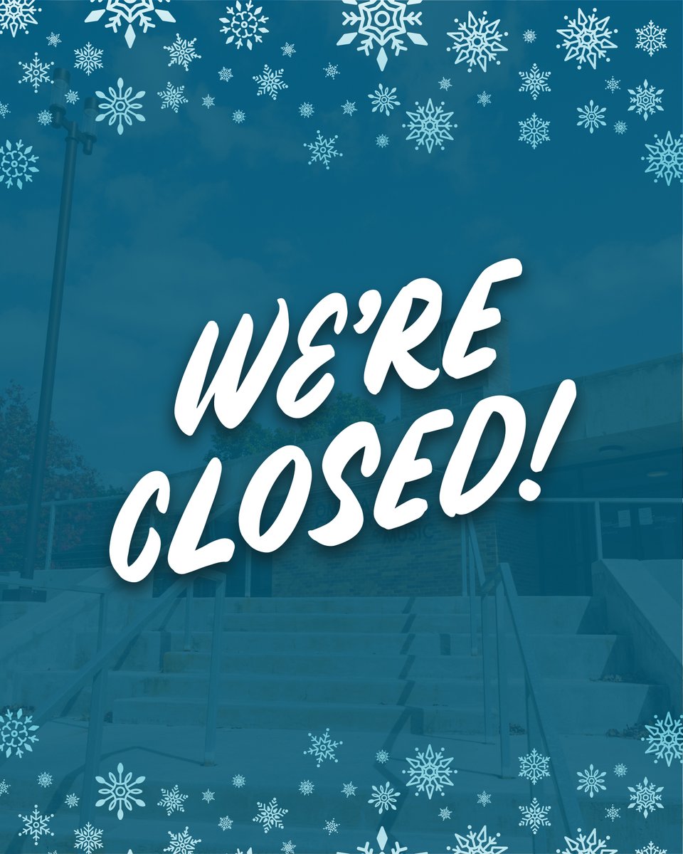 Omaha Conservatory of Music (@omaconservatory) on Twitter photo UPDATE! We will be closed for the rest of the day today (Wednesday, February 12) due to the weather. 
All lessons, classes and activities are canceled. If you have questions, please contact your teacher!
Stay safe, stay warm and enjoy your snow day βοΈ UPDATE! We will be closed for the rest of the day today (Wednesday, February 12) due to the weather. 
All lessons, classes and activities are canceled. If you have questions, please contact your teacher!
Stay safe, stay warm and enjoy your snow day βοΈ