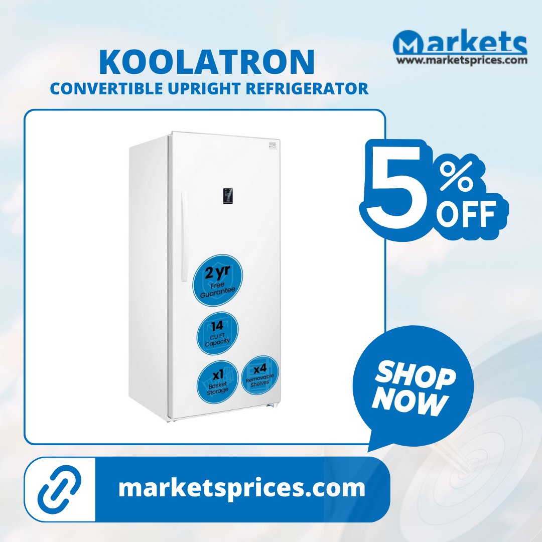 marketsprices12's tweet image. Kenmore 14 Cu. Ft. (390L) Convertible Upright Freezer/Refrigerator
  
👉Shop here: marketsprices.com/product/kenmor… 

#Kenmore #UprightFreezer #ConvertibleRefrigerator #StorageSolutions #QuickFreeze #TrendingNow #ViralFinds #Amazon #Walmart #BestBuy4o