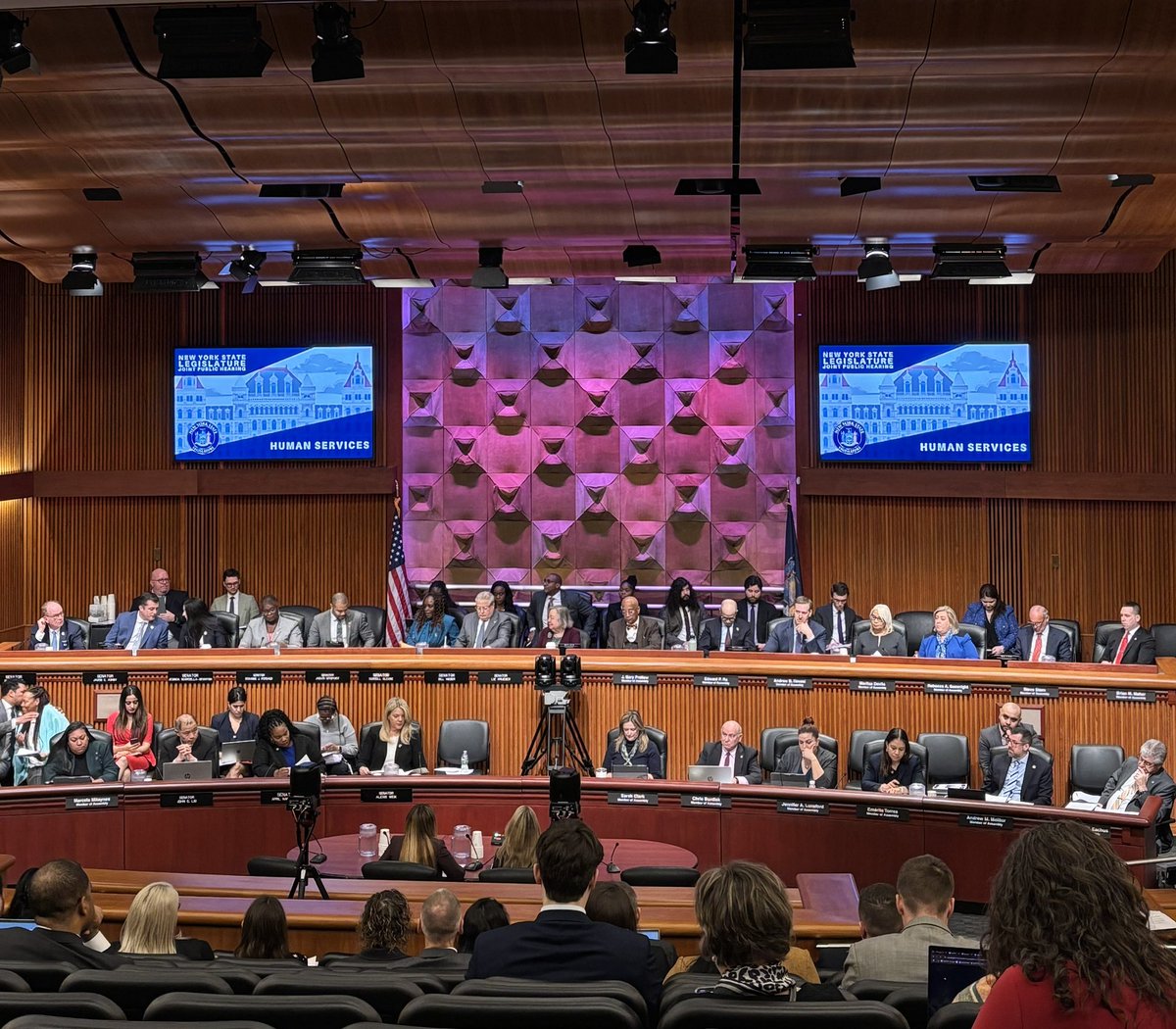 This morning COFCCA is participating in the Joint Public Hearing of the NYS Legislature on Human Services. Up first, <a href="/NYSOCFS/">NYS OCFS</a> Commissioner Harris-Madden &amp; NYS OTDA Commissioner Guinn.
