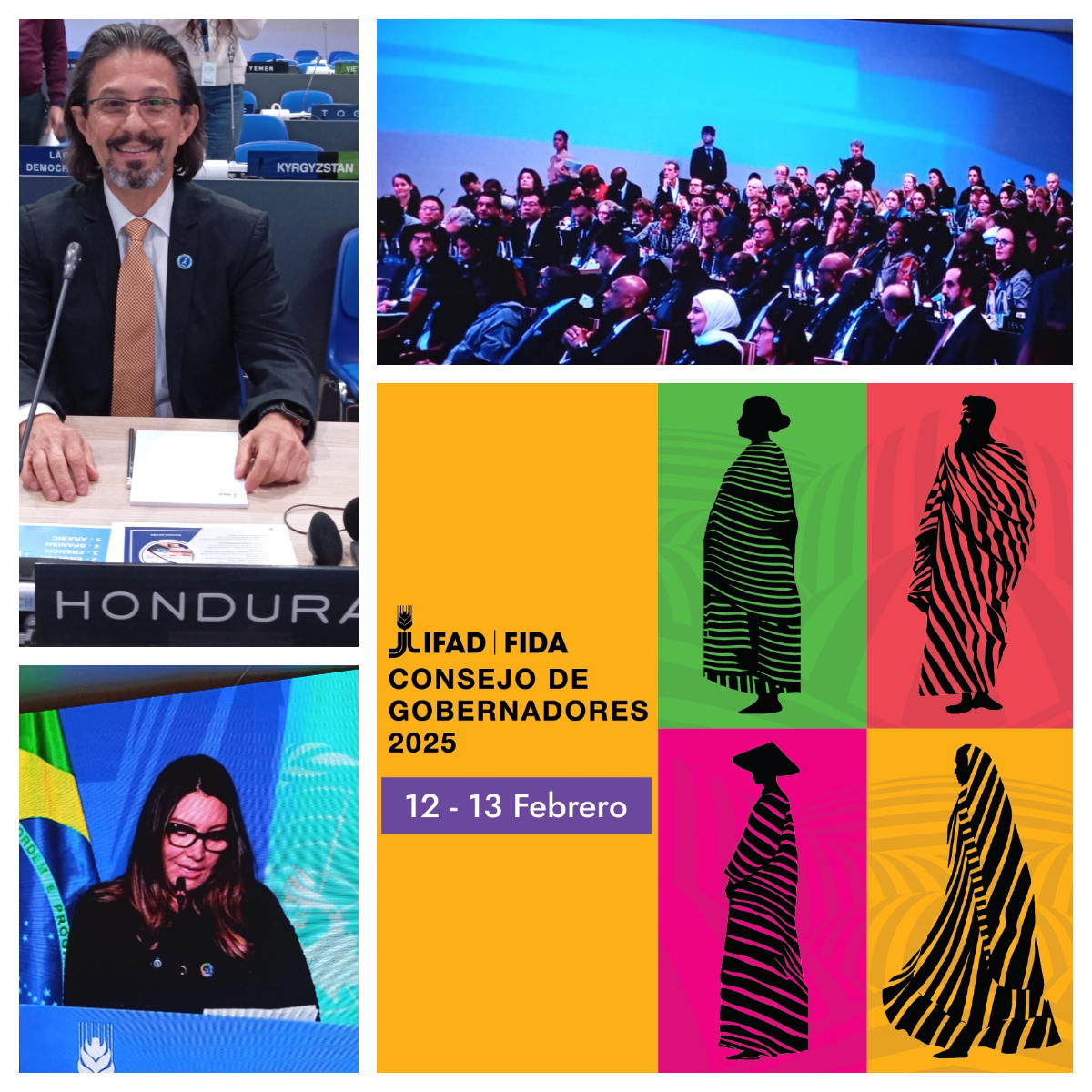 Hoy, 12 de febrero, participo en mi calidad de Gobernador y Embajador Representante Permanente de Honduras ante la FAO-PMA-FIDA en Roma, en la solemne apertura del 48º período de sesiones del Consejo de Gobernadores del FIDA, la máxima autoridad de esta institución.
El discurso