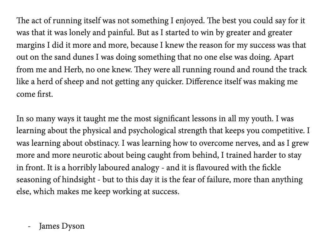 James Dyson on the most significant lessons of his youth: