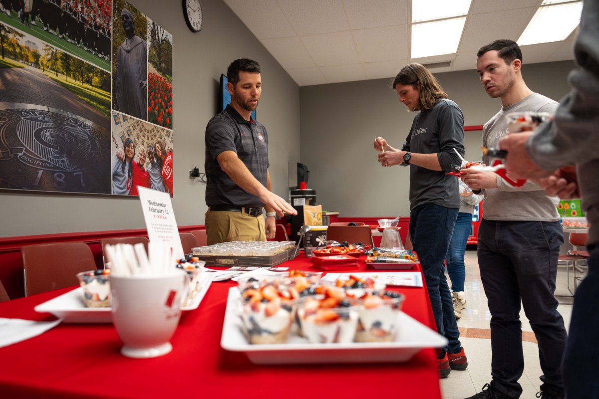 OSUniPrint's tweet image. In recognition of American Heart Month, buckeye wellness innovators Nicole Holman and Bryan Shields put together a greek yogurt bar for UniPrint and A&amp;amp;P Communications staff this morning. #sharekindness