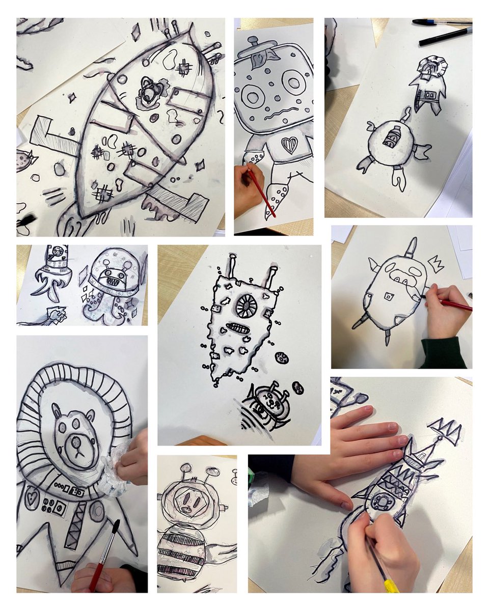 EMELBI_artist's tweet image. I was up in the North East a couple of days ago delivering a character illustration workshop with the year 4 &amp;amp; 5 children at Stanhope Primary School, South Shields. They created some great artwork. 

#emelbi #arteducation #arteducator #artworkshopsinschools #keystage2art