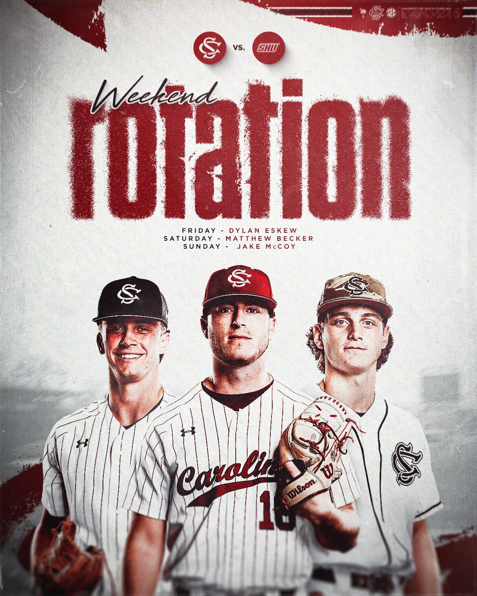 GamecockBSB's tweet image. 𝗪𝗘𝗘𝗞𝗘𝗡𝗗 𝗥𝗢𝗧𝗔𝗧𝗜𝗢𝗡

#Gamecocks | #ForeverToThee