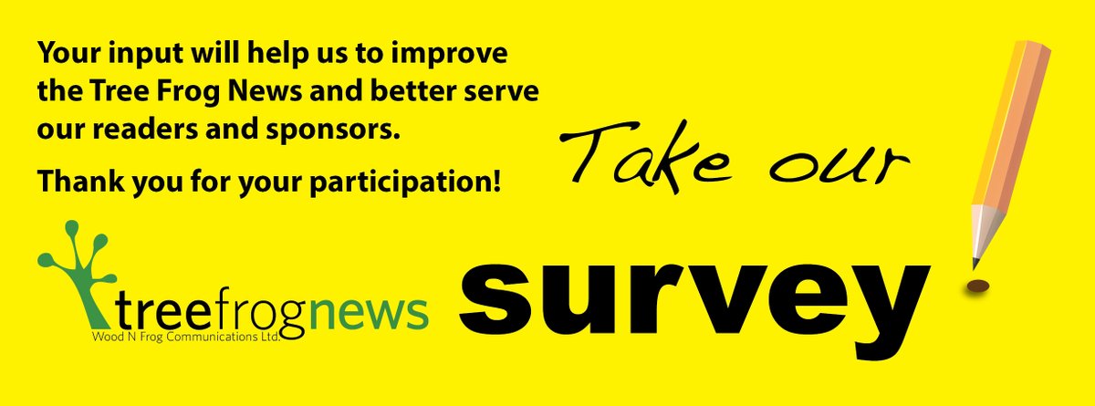 TreeFrogNews's tweet image. Do you read the Tree Frog Forestry News? If you do, we&apos;d love some feedback! surveymonkey.com/r/ZYF3H2N