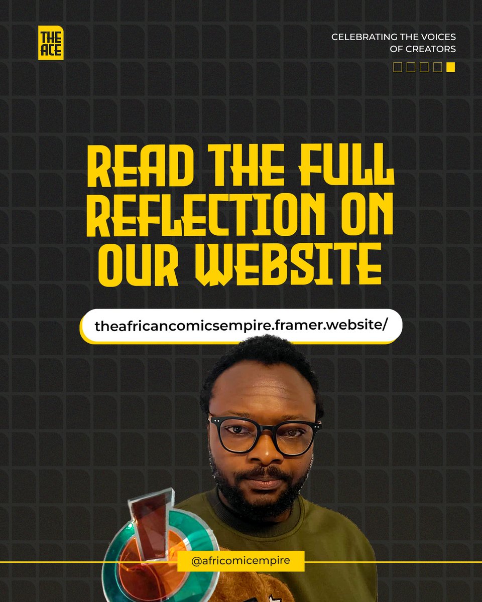 africomicempire's tweet image. Read more about his insights on storytelling and recognition! theafricancomicsempire.framer.website/blog/celebrati…
.
.
#TheACE #CCIAwards #NigerianComics #CreativeExcellence #NigerianCreators
.
.
2/2