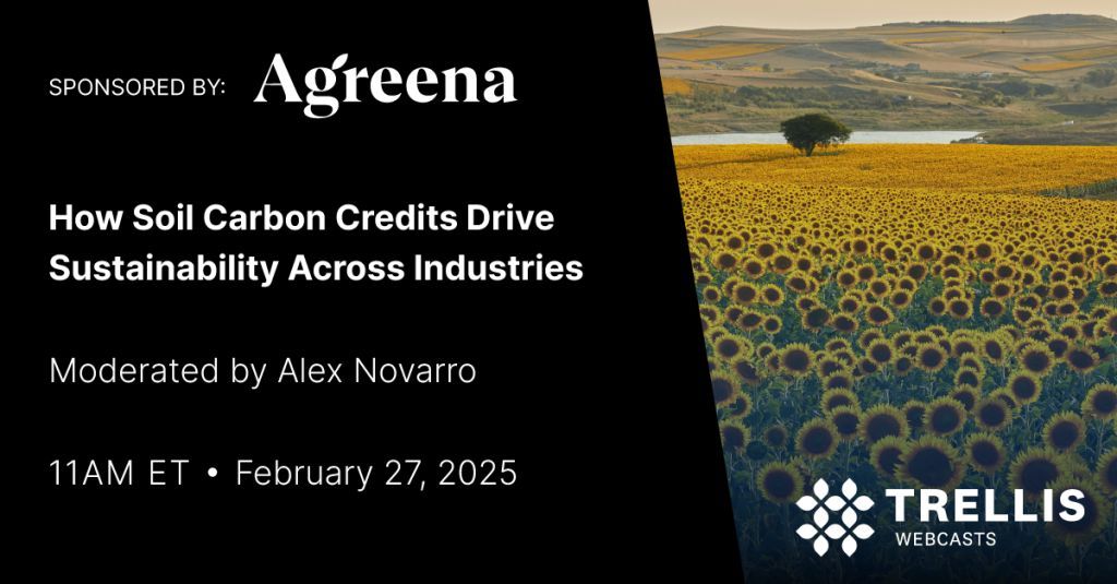 Join our webcast with Agreena (2/27) as we dive into the intersection of CSRD requirements and the transformative potential of soil carbon initiatives. 

We’ll explore how these programs offer tangible benefits to corporate strategies and more. Sign up: buff.ly/3CMlEnR
