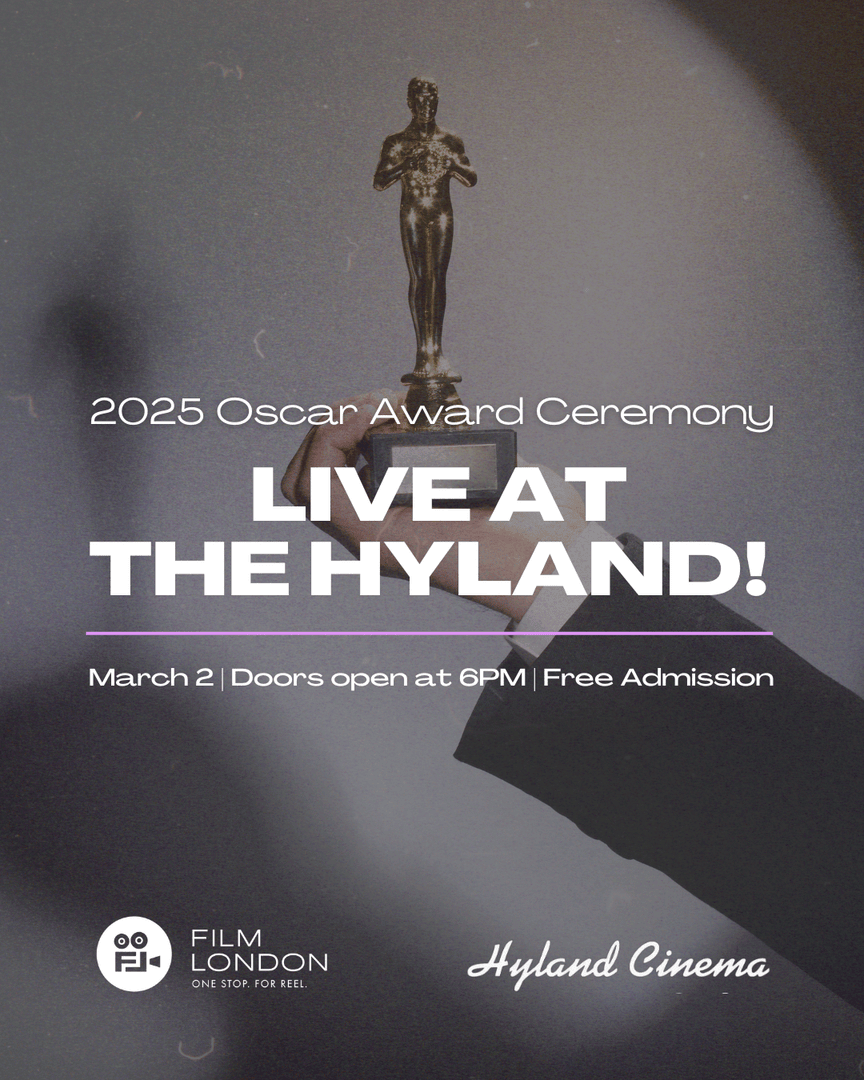 Join us for the most exciting night in film as we present the 2025 Oscars LIVE on the big screen. Film London manager Andrew Dodd will be hosting, along with Sam &amp; Ryan from <a href="/radiowestern/">Radio Western</a> - there will be trivia, prizes and so much more! 🍿 

<a href="/HylandCinema/">Hyland Cinema</a>

hylandcinema.com/movie/2025-osc…