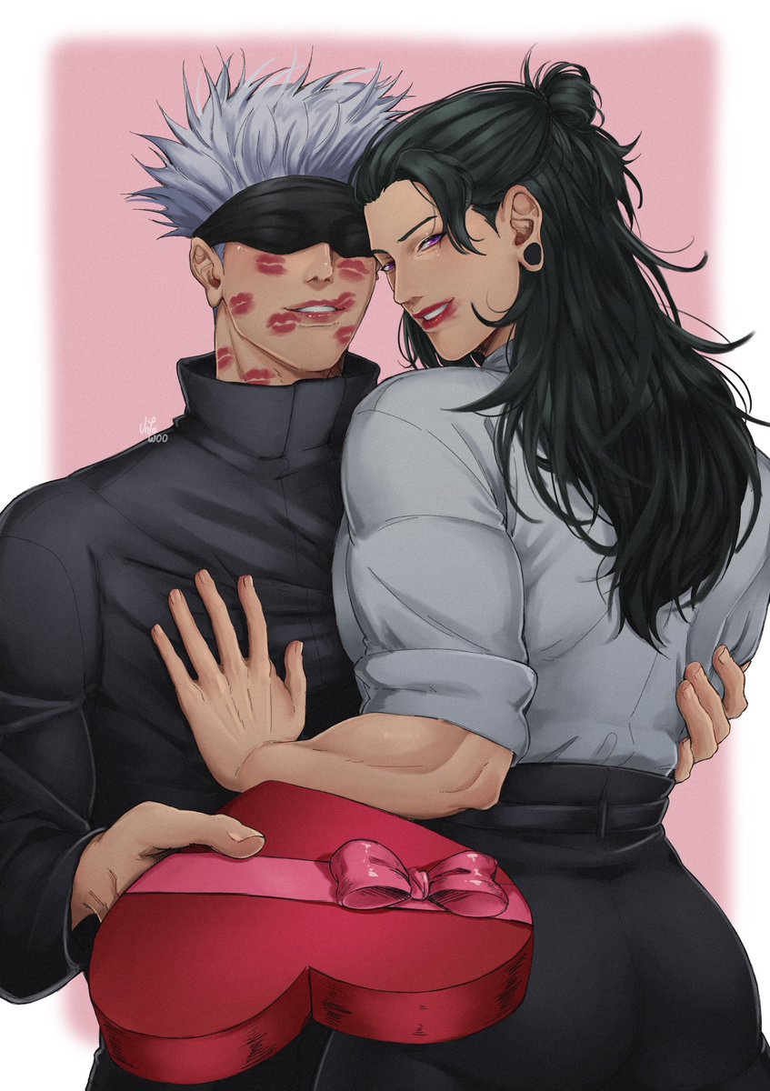 Happy Valentine’s Day 😘
(I won’t be able to post on friday so take it now) 
#JujutsuKaisen #satosugu #GojoSatoru #GetoSuguru