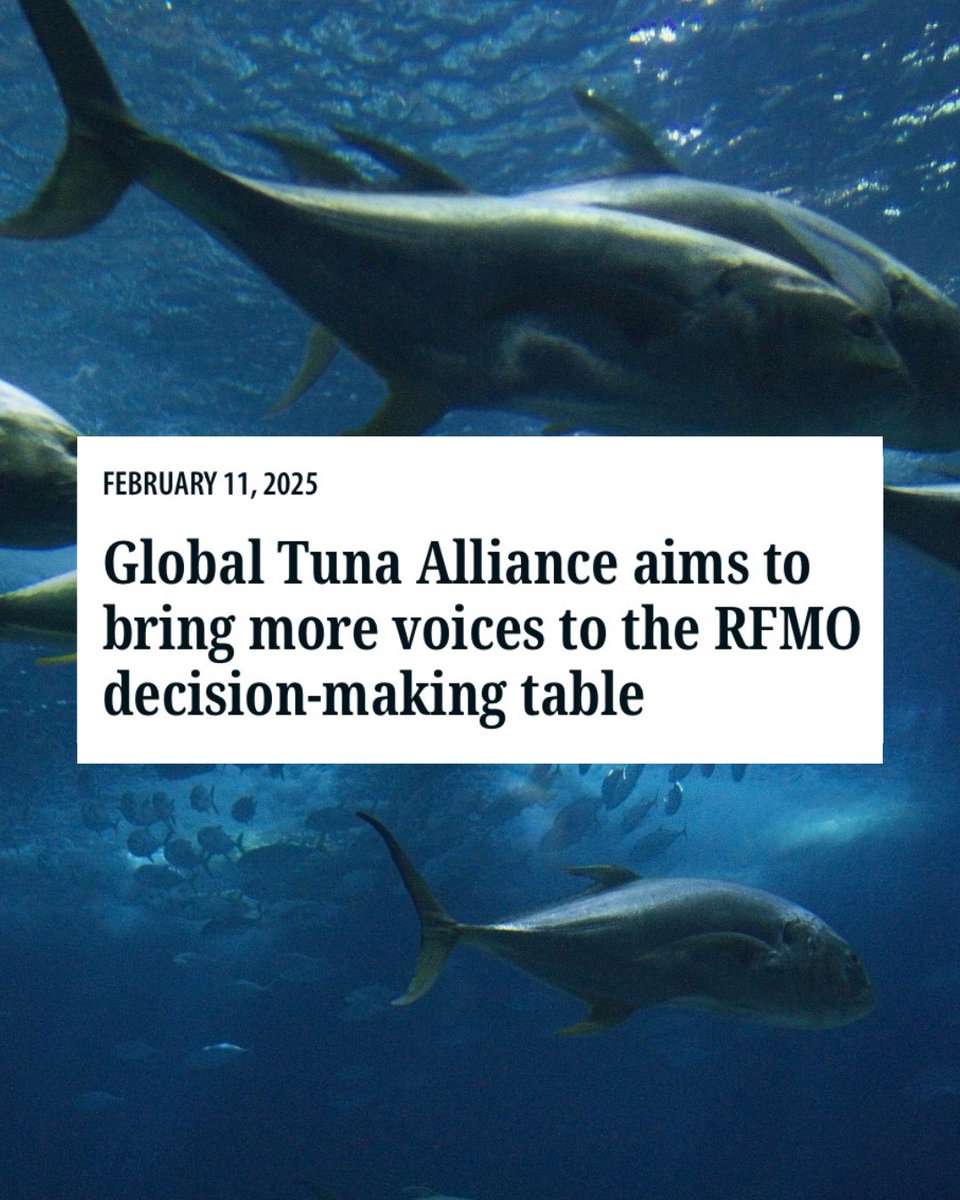 📢 ANNOUNCING: The Global Tuna Alliance’s 2025-2030 #strategy!

As our ambition and membership grow, we’re choosing to hone in on the 3 areas where the voice of the industry can drive the most impact ⬇️