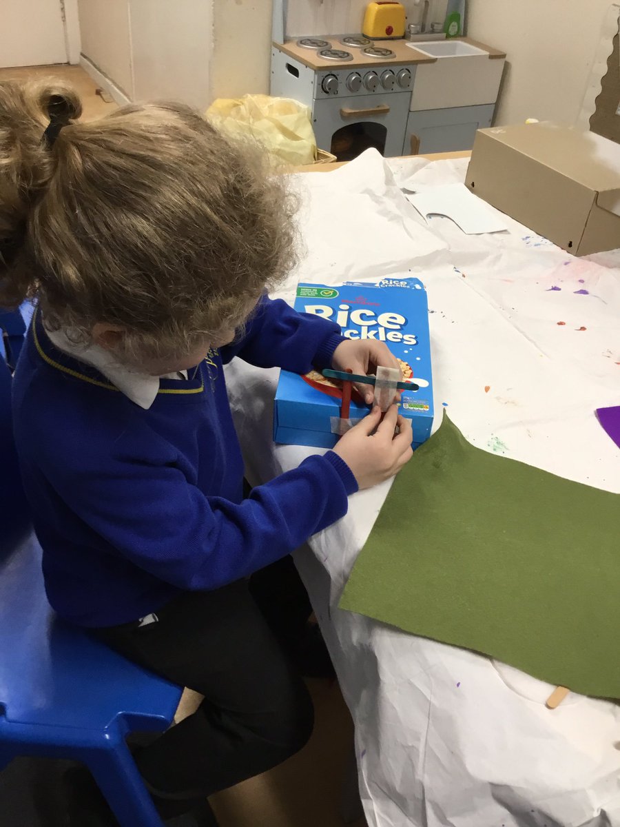 Year 1 loved making their cars today in D&amp;T. We added wheels and axles and had lots of fun testing how fast our cars could go. #olpsdt